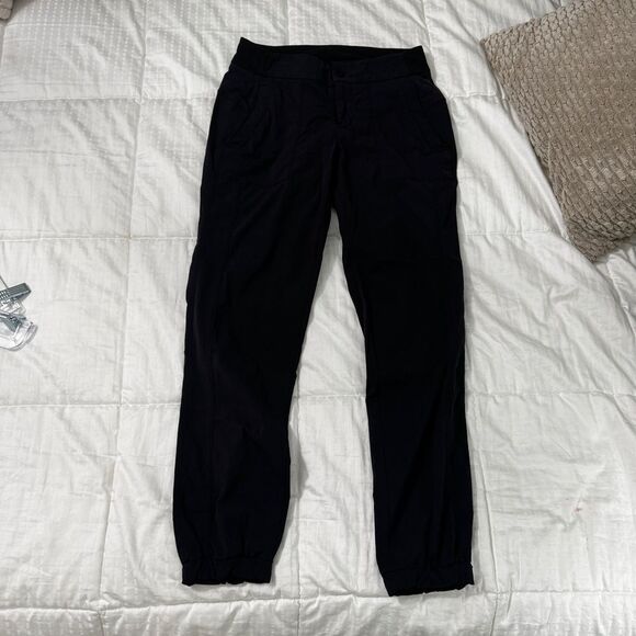 Athleta Black Recycled Nylon Jogger Pants | Size 2 - Picture 3 of 11